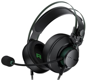 COUGAR CGR-P53X-550 hörlurar/headset, trådbundet, huvudband, gaming, svart, grönt