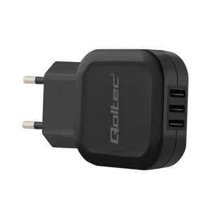 Qoltec 50191 laddare för bärbara enheter, universell, svart, växelström, för inomhusbruk