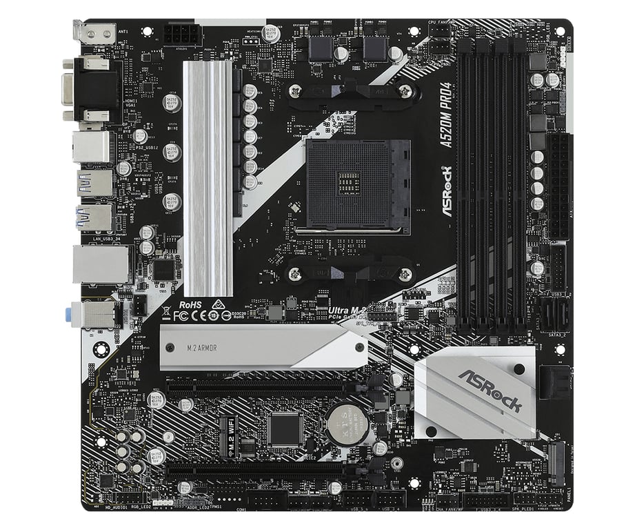 Asrock A520M PRO4 płyta główna Socket AM4 micro ATX