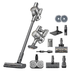 Dreame R20 Aqua 2-in-1-Standstaubsauger, Akku, Trocken- und Nassreinigung, HEPA, beutellos, 0,6 l, 570 W, grau, 2,9 Ah