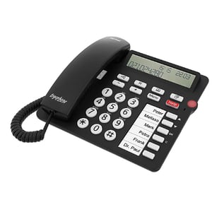 Tiptel 1081000 telefon Analog telefon Namn och identifiering av den som ringer Svart