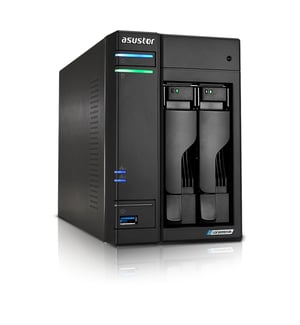 Asustor LOCKERSTOR 2 Gen2 (AS6702T) NAS Desktop Intel® Celeron® N5105 4 GB DDR4 0 TB ADM Czarny
