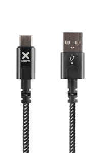 Xtorm CX2051 USB 2.0 Cable, 1 m, USB-A to USB-C, 0.48 Gbit/s, Black