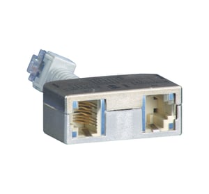 BTR NETCOM PNP 2-fach Netzwerkverteiler, silberfarben