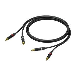 PROCAB PRA800/1.5 kabel audio 1,5 m 2 x RCA Czarny