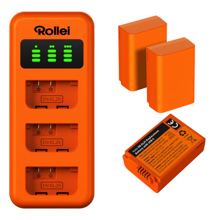 Rollei EN-EL25 Nikon ładowarka akumulatorów Akumulator aparatu cyfrowego USB