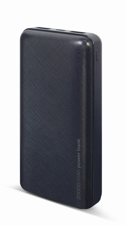 фото Зовнішній акумулятор (павербанк) Gembird 20000 mAh Black (PB20-02)