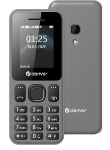 Denver FAS-1806MK2 4,5 cm (1,77") Grau Funktionstelefon