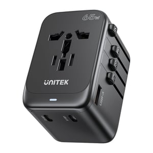 UNITEK P1122ABK01 adapter wtyczek zasilających Uniwersalne Czarny
