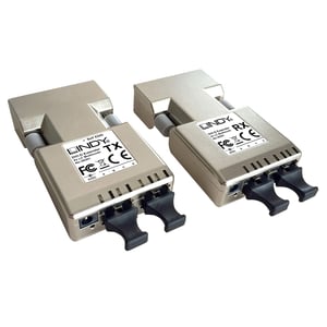 Lindy 38301 AV-Verlängerungskabel AV-Sender und -Empfänger Metallic