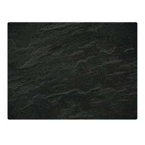 Typhoon Elements Slate Effect Work Surface Protector deska do krojenia Prostokątny Szkło hartowane Czarny