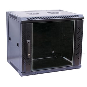 VALUE 19" väggmonterat rack 6U, 368 x 570 x 450 (HxBxD) Svart