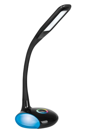 Activejet Lampka biurkowa LED VENUS BLACK z podstawą RGB