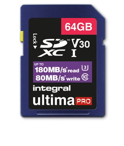 Integral INSDX64G-180V30 64-GB-SD-UHS-I-Flash-Speicherkarte