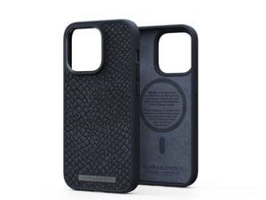 Njord byELEMENTS Salmon Leather Magsafe pokrowiec na telefon komórkowy 15,5 cm (6.1") Czarny