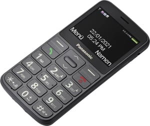 Panasonic KX-TU160EXG telefon komórkowy 6,1 cm (2.4") 96 g Czarny Telefon dla seniora