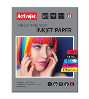 Activejet Glossy Paper AP4-200G20 (A4; 20 sheets)