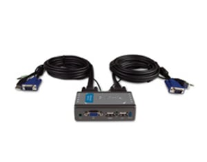 D-Link KVM-221 2-portars USB-KVM-switch med ljudstöd KVM-switch