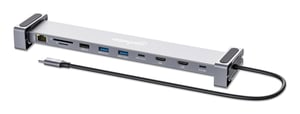 Manhattan 190398 Wired USB 3.2 Gen 1 (3.1 Gen 1) Type-C Docking Station, Gray