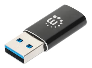 Manhattan 153980 przejściówka do kabli USB A USB C Czarny