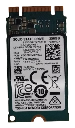 Lenovo 00UP651 256 GB M.2 PCI Express 3.0 SSD