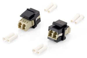 Equip 125570 Glasfaseradapter LC/LC, 8 Stück. Beige, Schwarz