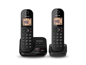 Panasonic KX-TGC422 Telefon w systemie DECT Nazwa i identyfikacja dzwoniącego Czarny