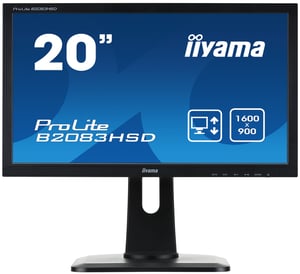 iiyama ProLite B2083HSD-B1 49.5 cm (19.5") 1600 x 900 px HD+ LED Computer Monitor, Black