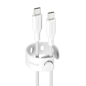 PanzerGlass empower™ by ® Racing 240W USB-C to USB-C Cable | USB 2.0 | 2M | Silver White kabel USB Biały