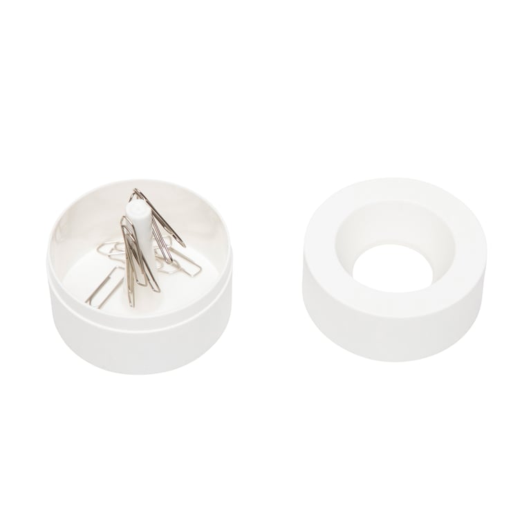 MAUL Clip Dispenser. White spinacz Plastik