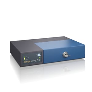 SEH dongleserver Pro® Ethernet LAN-utskriftsserver Svart, Blå