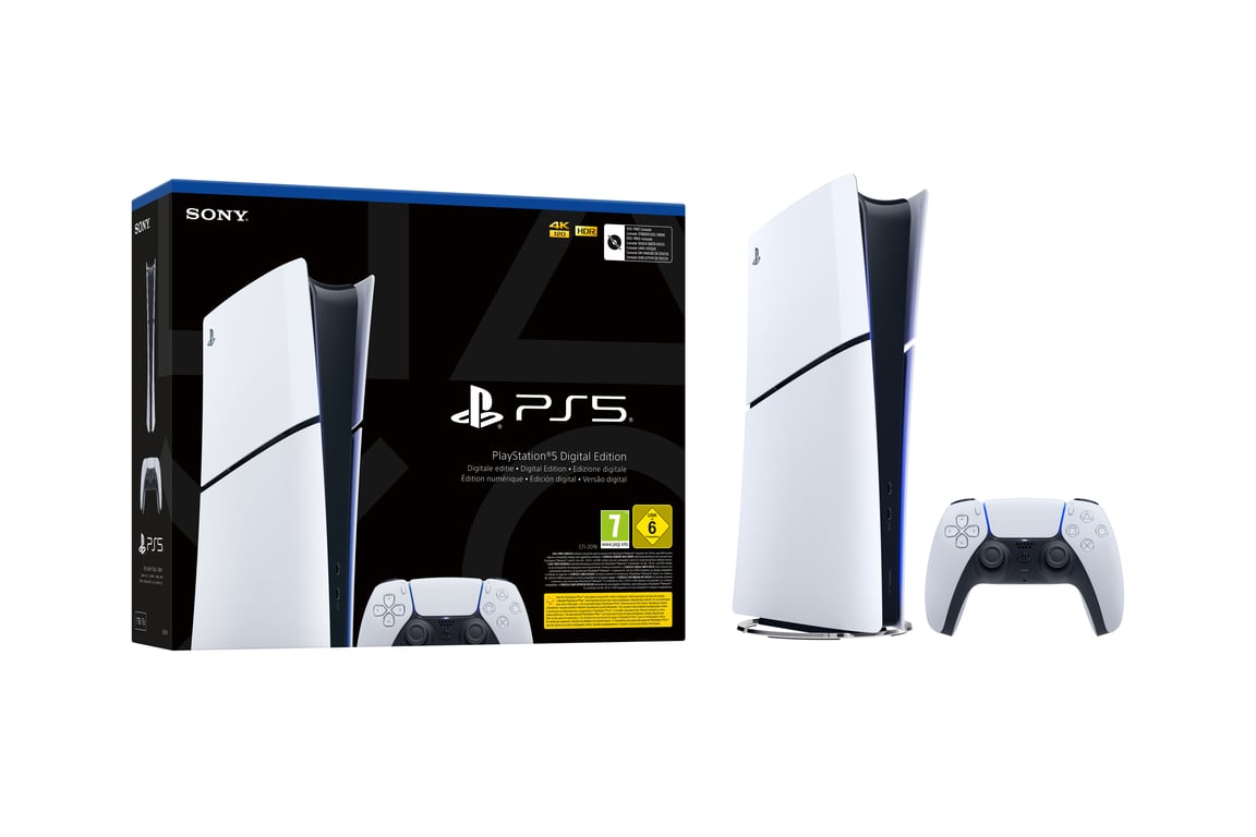 Sony PlayStation 5 Slim Digital 1,02 TB Wi-Fi Czarny, Biały Sony PlayStation 5 Slim Digital 1,02 TB Wi-Fi Czarny, Biały