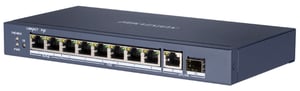 Hikvision DS-3E0510HP-E Unmanaged-Netzwerk-Switch, Gigabit-Ethernet (10/100/1000), PoE-Unterstützung, blau