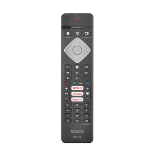 Savio RC-16 Infrared TV Remote Control, TV Tuner, TV Set-Top Box Press the buttons