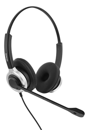 Deltaco DELO-0652 Headphones/Headset Wired Headband Office/Call Center USB Type-A Black