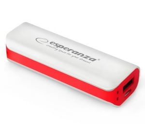 Esperanza Joule 2200 mAh Röd, Vit