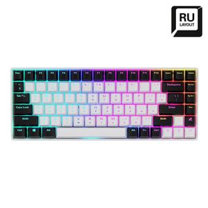 Sharkoon SKILLER SGK50 S3 USB-gamingtangentbord QWERTY ryska vit