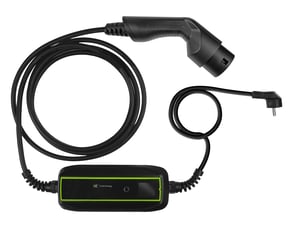 Green Cell EV16 Electric Vehicle Charging Station, Black, 1 Built-in LCD Display
