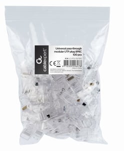 Gembird LC-PTU-01/100 8P8C-RJ45-Stecker, transparent