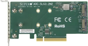 Supermicro AOC-SLG3-2M2-Adapter, intern, M.2