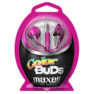 Maxell Colour Budz Headphones Pink Hörlurar med sladd Rosa