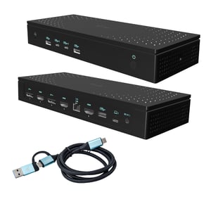 i-tec CA5MONITORDOCKPD Wired USB 3.2 Gen 1 (3.1 Gen 1) Type-C Docking Station, Black