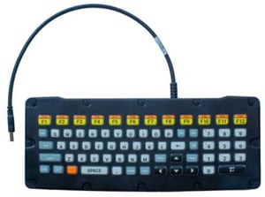 Zebra KYBD-QW-ET-S-1 tangentbord för mobila enheter, QWERTY, engelska, USB, flerfärgat