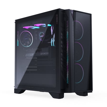 GIGABYTE AP5A7N8-5103 AMD Ryzen™ 7 9800X3D 32 GB DDR5-SDRAM 2 TB SSD NVIDIA GeForce RTX 5080 Windows 11 Home Desktop PC Czarny