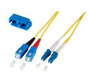 M-Cab 7003440 InfiniBand/Fiber Optic Cable, 15 m, LC to SC, Yellow