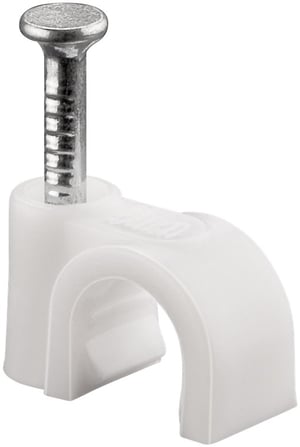 Goobay 17078 Cable Organizer, White, 100 pcs.