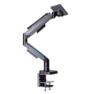 Thermaltake GEA-MSR-SMSBLK-01 Monitorhalterung / -ständer 124,5 cm (49") Schreibtisch Schwarz, Grau