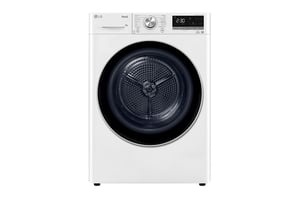 LG RH80V9AV3N Freestanding Front-Loading Clothes Dryer, 8 kg, Black, White