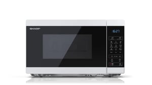 Sharp YC-MG02E-W kuchenka mikrofalowa Niebieski, Biały Blat 20 l 800 W