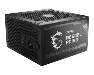 MSI MAG A850GL PCIE5 moduł zasilaczy 850 W 20+4 pin ATX ATX Czarny